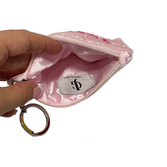 Queen Of Everything Small Pouch Key Ring Pink - Picture 3 of 8